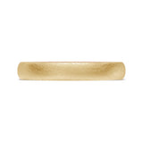 Classic Two-Tone Rounded Wedding Band in Brushed Finish