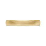 Classic Two-Tone Rounded Wedding Band in Brushed Finish