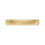 Classic Two-Tone Rounded Wedding Band in Brushed Finish