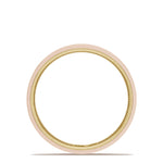 Classic Two-Tone Flat Wedding Band in High Polish