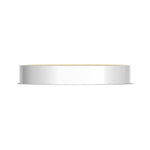 Classic Two-Tone Flat Wedding Band in High Polish