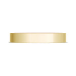 Classic Two-Tone Flat Wedding Band in High Polish