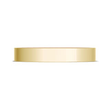 Classic Two-Tone Flat Wedding Band in High Polish
