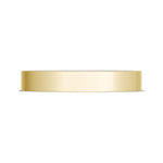 Classic Two-Tone Flat Wedding Band in High Polish
