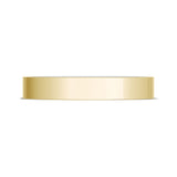 Classic Two-Tone Flat Wedding Band in High Polish