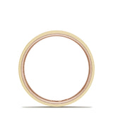 Classic Two-Tone Flat Wedding Band in Satin Finish