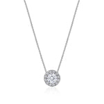 17"" Single Bloom Diamond Necklace