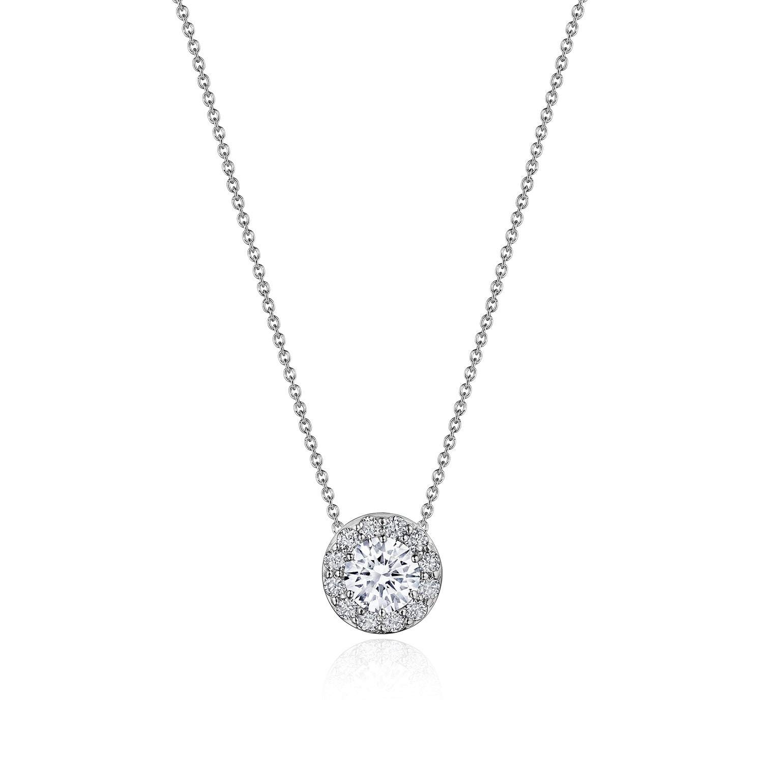 17"" Single Bloom Diamond Necklace