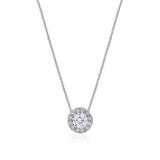 17"" Single Bloom Diamond Necklace