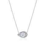 17"" Pear Bloom Diamond Necklace