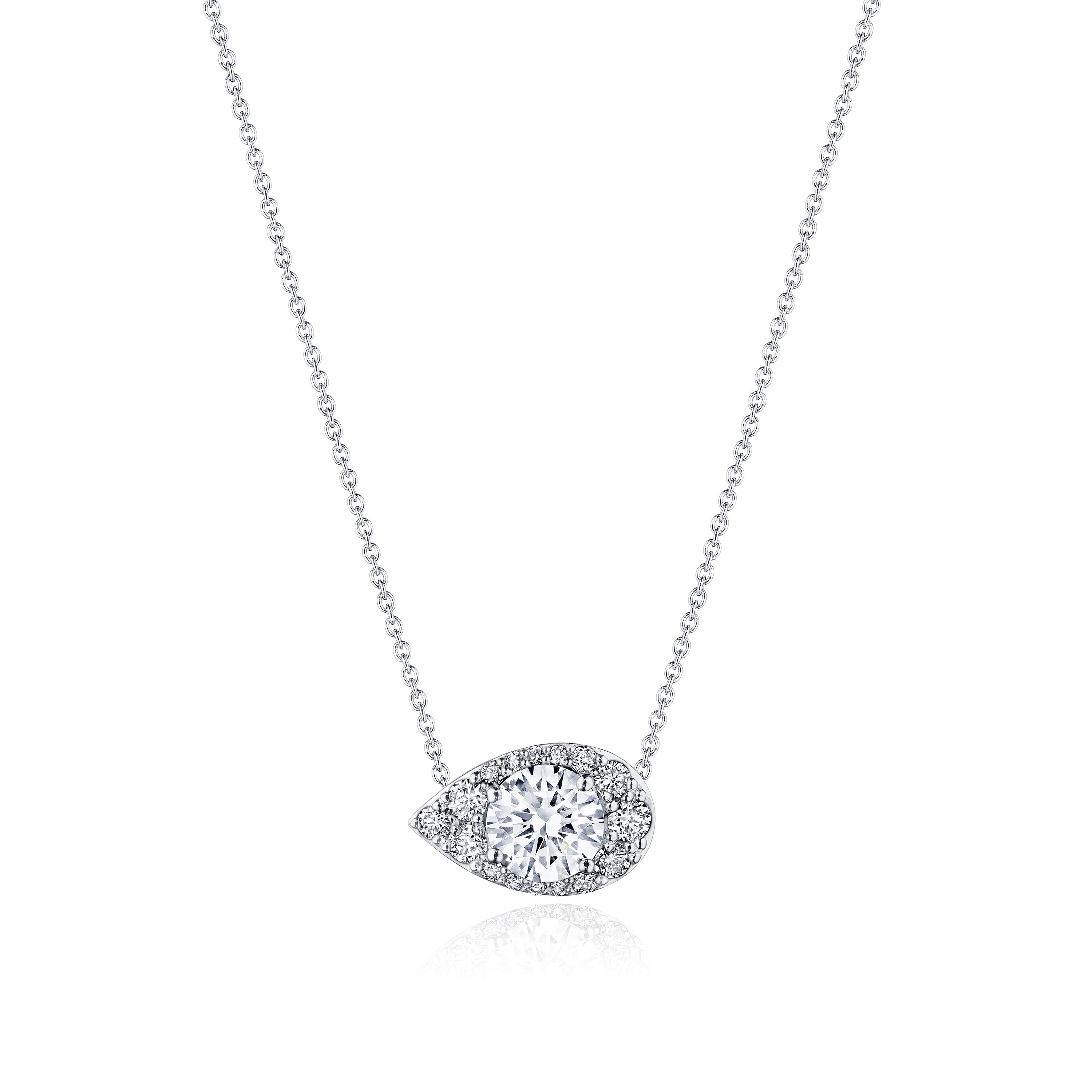 17"" Pear Bloom Diamond Necklace