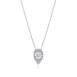 17"" Pear Bloom Diamond Necklace