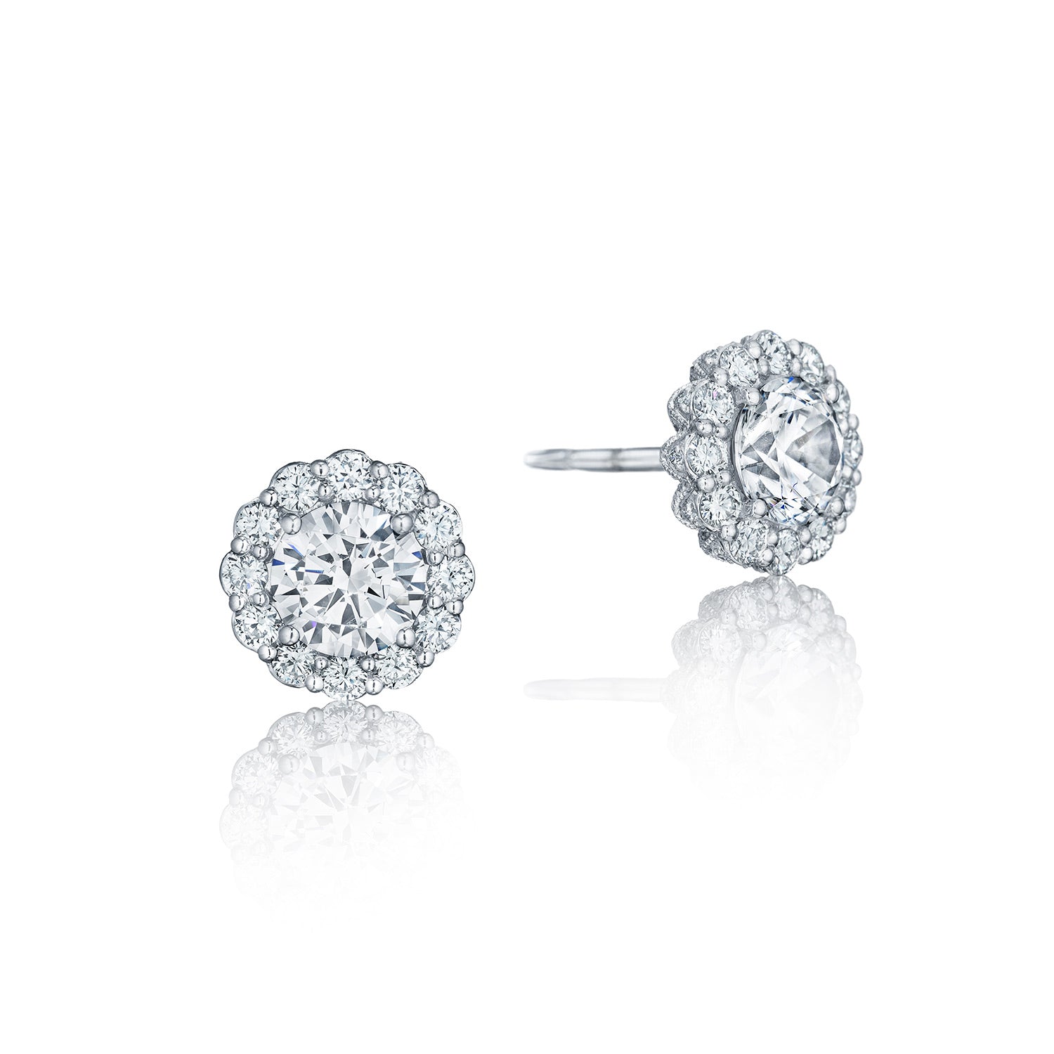 Full Bloom Diamond Stud Earrings