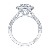 Round with Cushion Bloom Engagement Ring
