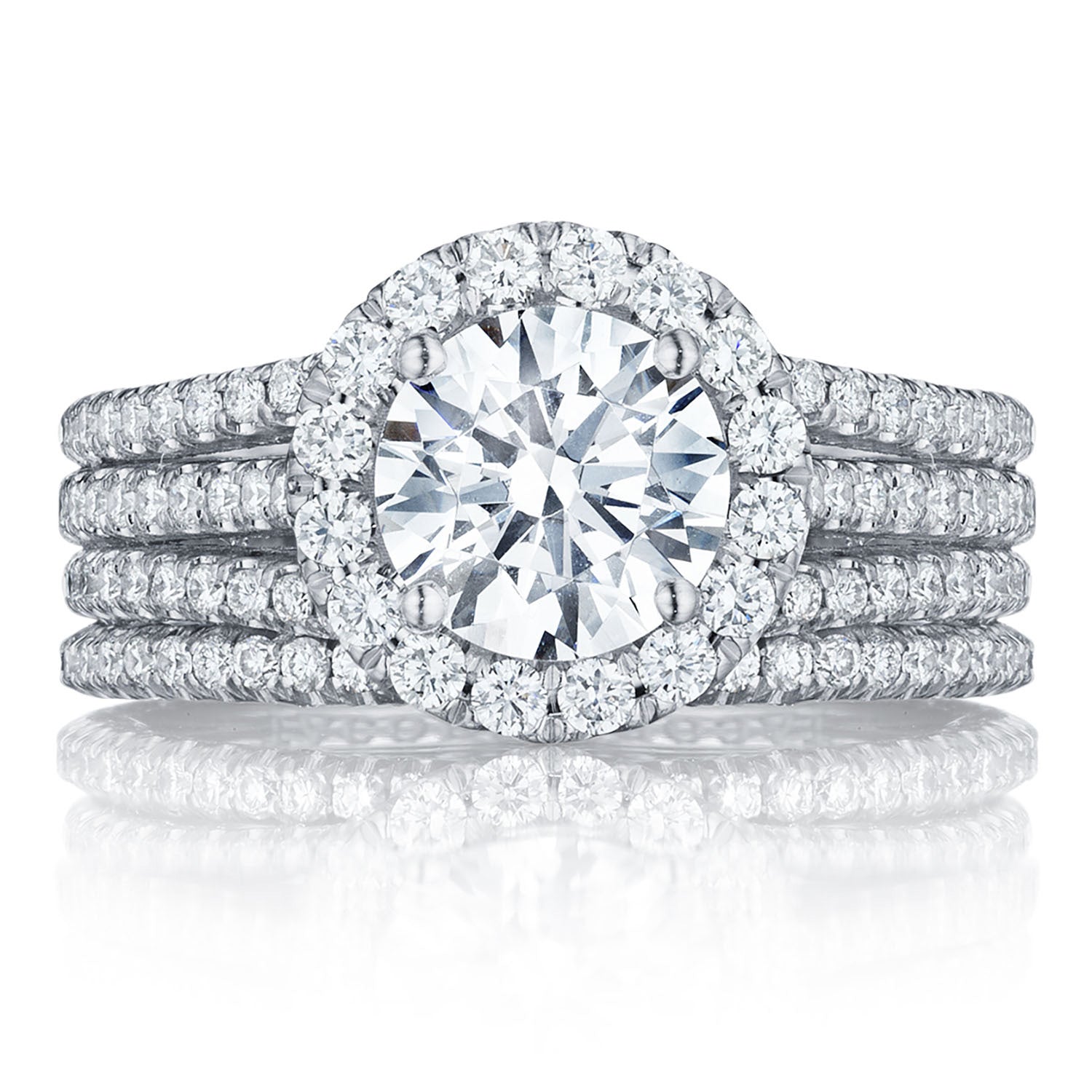 Round Bloom Engagement Ring