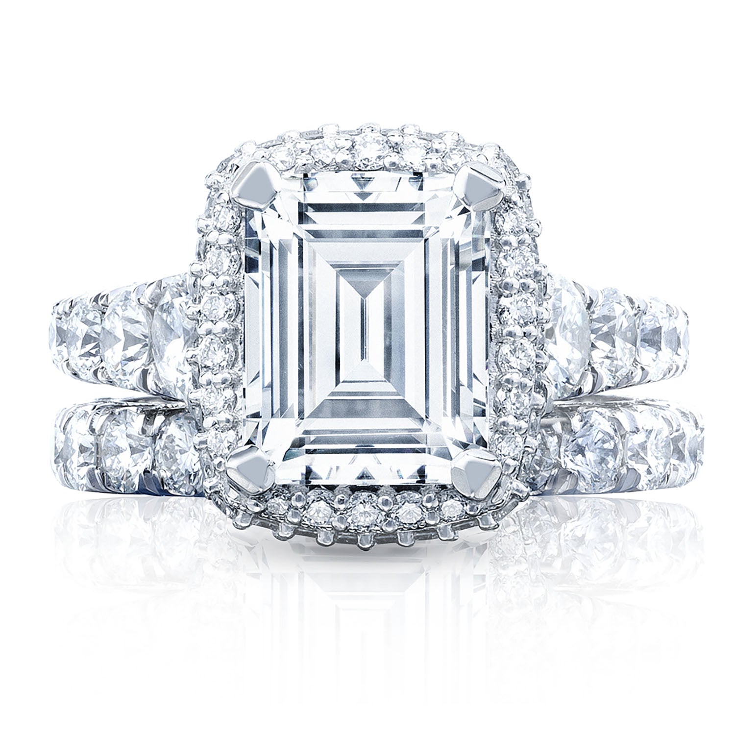Emerald Bloom Engagement Ring