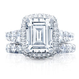 Emerald Bloom Engagement Ring