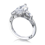 Oval 3-Stone Engagement Ring
