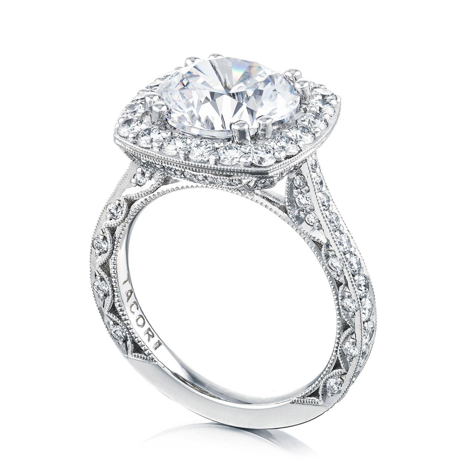 Emerald Bloom Engagement Ring