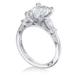 Round 3-Stone Engagement Ring