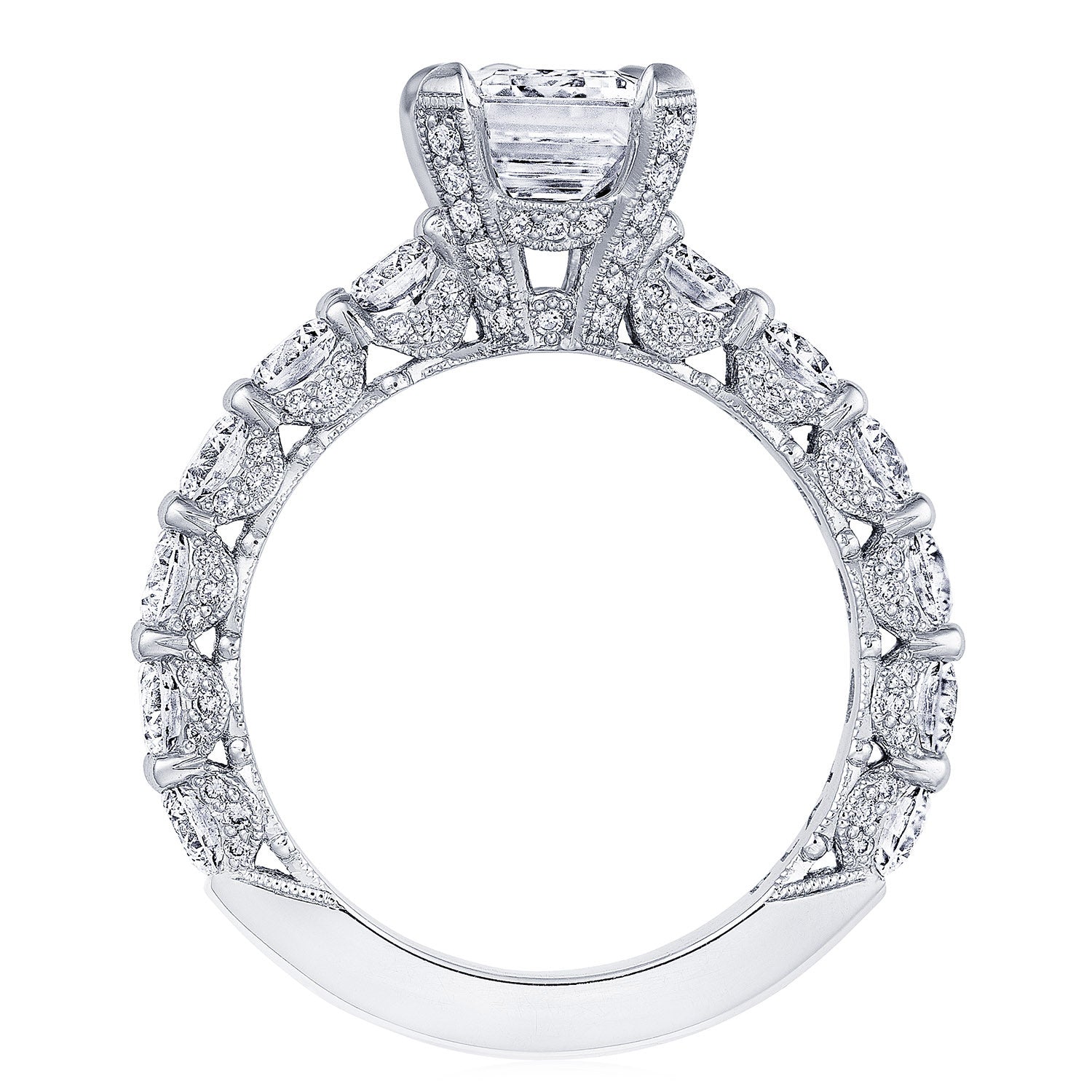 Emerald Solitaire Engagement Ring