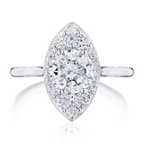 Round, Marquise Bloom Engagement Ring