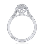 Round, Marquise Bloom Engagement Ring