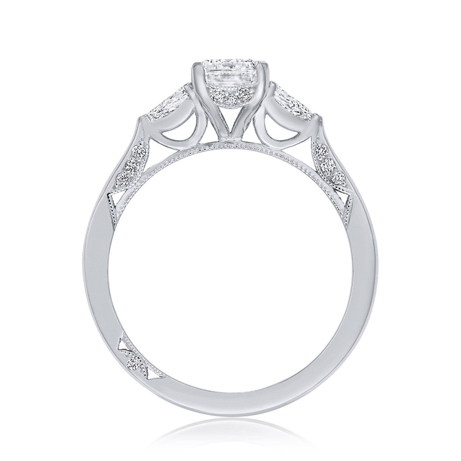 Emerald 3-Stone Engagement Ring