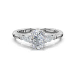 Oval 3-Stone Engagement Ring