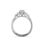 Oval 3-Stone Engagement Ring