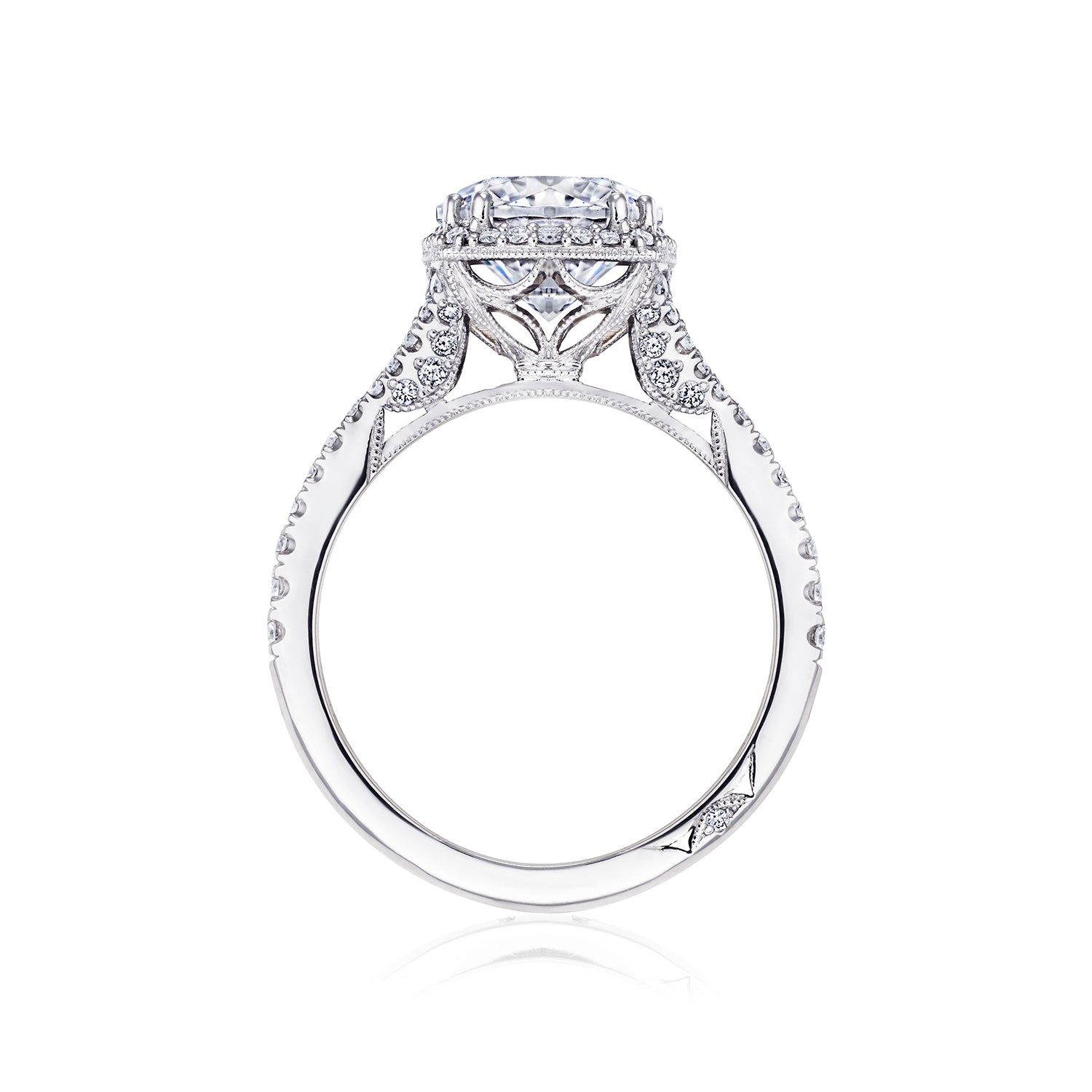 Round Bloom Engagement Ring