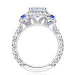 Emerald 3-Stone Engagement Ring