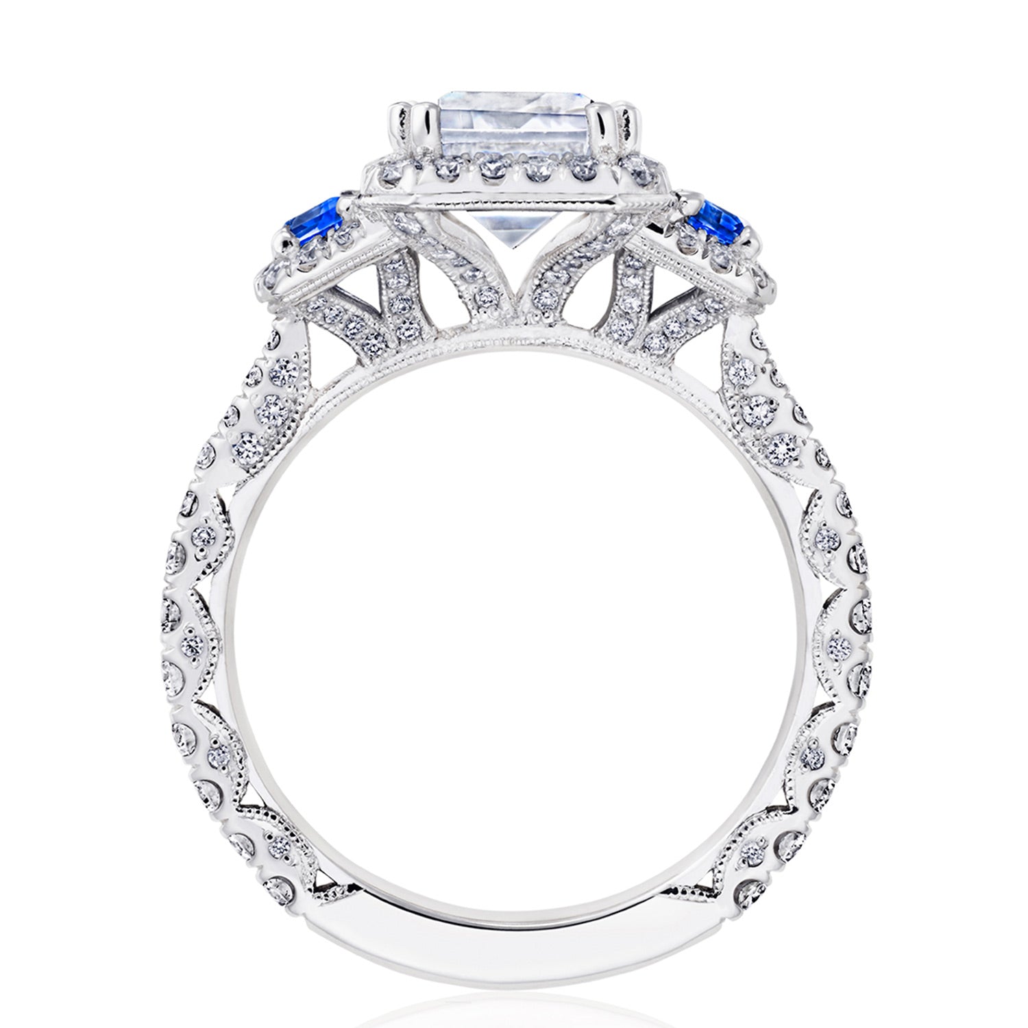 Emerald 3-Stone Engagement Ring