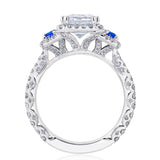 Emerald 3-Stone Engagement Ring