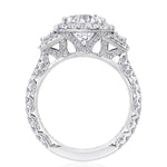Round 3-Stone Engagement Ring