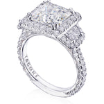 Emerald 3-Stone Engagement Ring