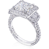 Emerald 3-Stone Engagement Ring