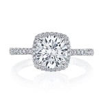 Round with Cushion Bloom Engagement Ring