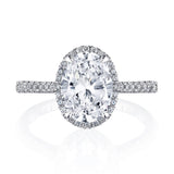 Oval Bloom Engagement Ring