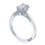 Emerald Solitaire Engagement Ring