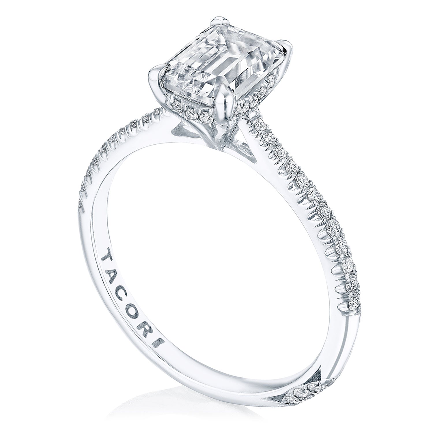 Emerald Solitaire Engagement Ring