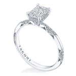 Emerald Solitaire Engagement Ring