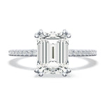 Emerald Solitaire Engagement Ring
