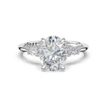Oval 3-Stone Engagement Ring