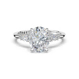 Oval 3-Stone Engagement Ring