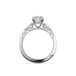 Oval 3-Stone Engagement Ring