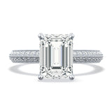 Emerald Solitaire Engagement Ring
