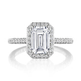 Emerald Bloom Engagement Ring