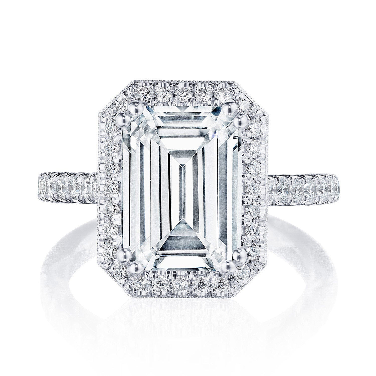 Emerald Bloom Engagement Ring