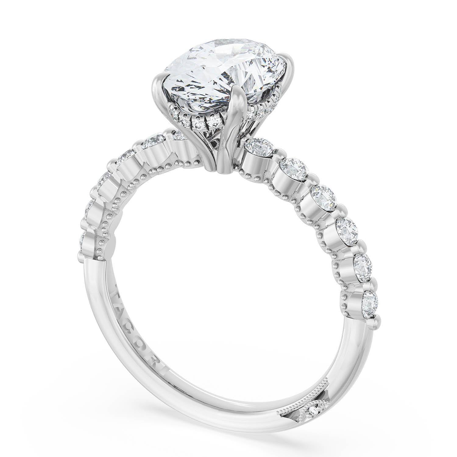 Round 3-Stone Engagement Ring